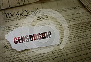 Freedom of speech and censorship photo