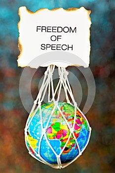 Freedom of speechÃ¢â¬âthe right to freely Express one`s thoughts orally and in writing in the press and the media. UN universal