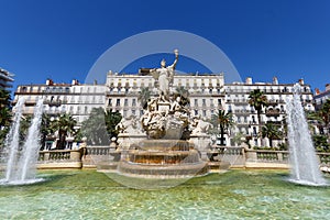 Freedom Square or Place de la Liberte in the centre of Toulon city ,France