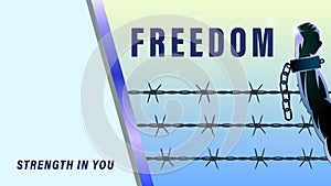 Freedom struggle banner