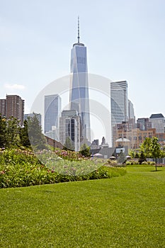 Freedom tower and park
