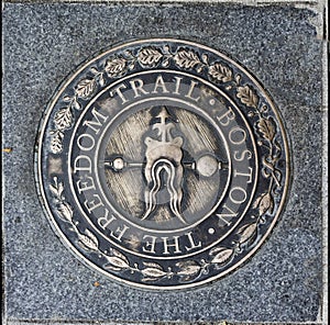 The Freedom Trail Sign Boston Massachusetts
