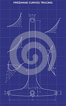 Freehand parabolic curves tracing