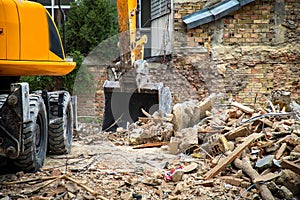 Freeing up space for the construction of a new building