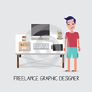 Freelance graphic designer -