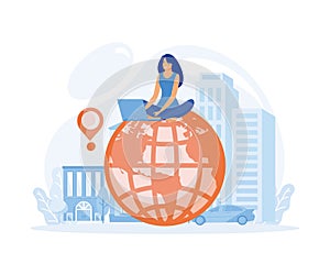 freelance remote work and global outsourcing.