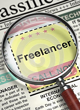 Freelancer Join Our Team. 3D.