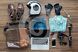 Freelancer needs mock up on wooden table in home interior