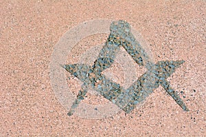 Freemasonry symbol photo