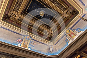 Freemasons Hall ceiling London