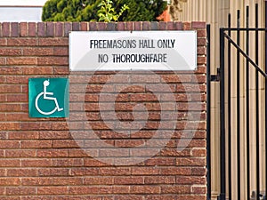 Freemasons sign