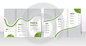 Tri-fold healthy resaturant brochure