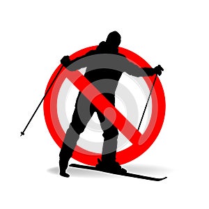 Freeride is not allowed. Prohibiting symbol