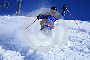 Freeride skier 2 photo
