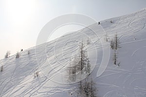 Freeride slope in Soelden