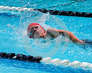 Freestyle swim photo