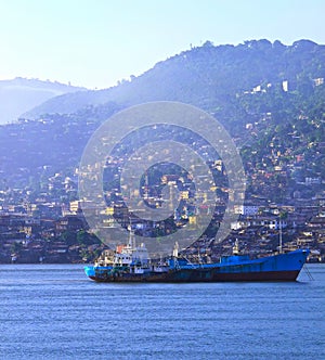 freetown the harbour of sierra leone photo