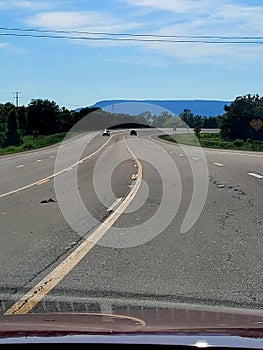 Freeway along with Arkansas countyside