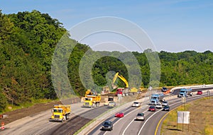 Freeway construction