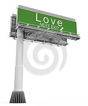 Freeway Exit Sign love