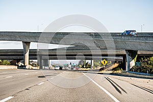 Freeway interchange in San Francisco bay area, California