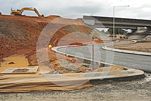 Freeway junction construction