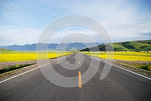 Freeway of Qinghai China