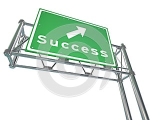 Freeway Sign - Success - Isolated