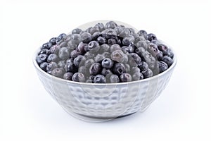 Freeze dried blueberry bowl. Generate Ai