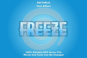 freeze editable text effect