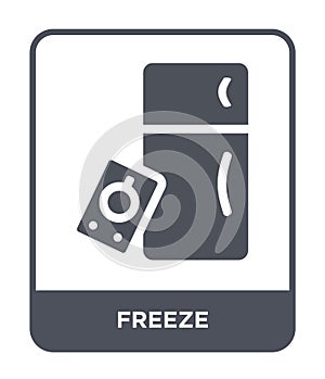 freeze icon in trendy design style. freeze icon isolated on white background. freeze vector icon simple and modern flat symbol for