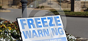 Freeze Warning Cold Weather Alert