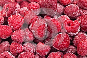 Freezed raspberries