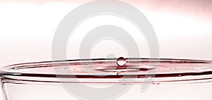 Freezed water drop in action