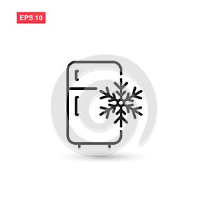 Freezer cold icon vector design isolated 4