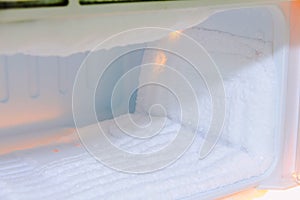 Freezer compartment of the refrigerator is very thick with ice