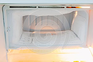 Freezer compartment of the refrigerator is very thick with ice