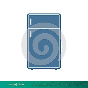 Freezer, Cooler Container Icon Vector Logo Template Illustration Design. Vector EPS 10