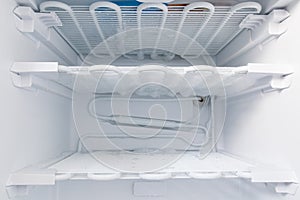 Freezer is defrosted to clean