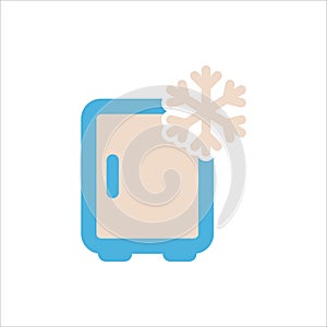 Freezer icon flat vector logo design trendy