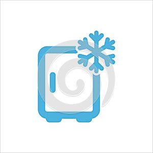 Freezer icon flat vector logo design trendy