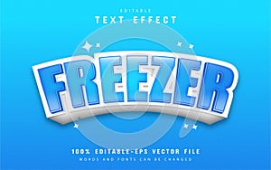 Freezer text effect