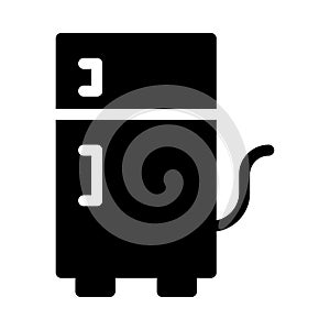 Freezer vector glyph flat icon