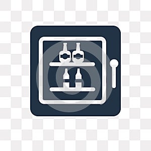 Freezer vector icon isolated on transparent background, Freezer