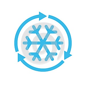 Freezing or conditioning graphic icon