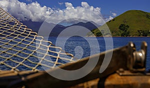 Freguesia de Santana, view from the water. Brazil.