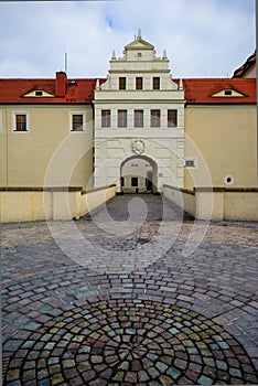 Freiberg castle square
