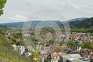 Freiburg im Breisgau, Germany - Aerial view over the city