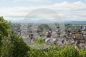 Freiburg im Breisgau, Germany - Aerial view over the city