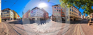 Freiburg im Breisgau historic city center architecture panoramic view